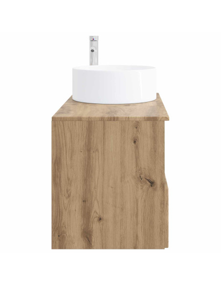 Set di mobili per il bagno 2 pz Rovere Artigianale