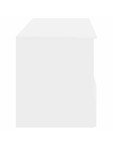 Set di mobili per il bagno 2 pz Bianco Lucido