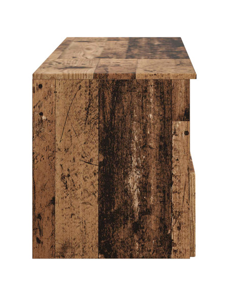 Set di mobili per il bagno 2 pz Legno antico