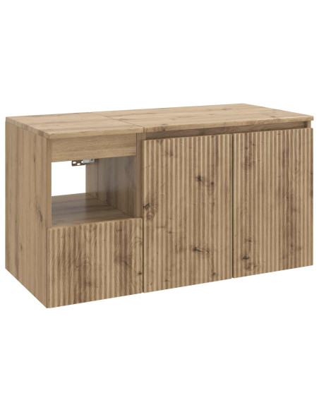 Set di mobili per il bagno 2 pz Rovere Artigianale