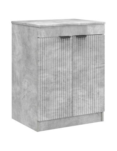Set di mobili per il bagno Grigio Cemento Legno ingegnerizzato
