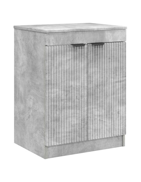 Set di mobili per il bagno Grigio Cemento Legno ingegnerizzato