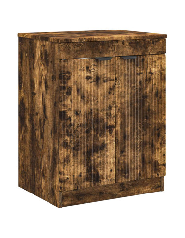 Set di mobili per il bagno Rovere Fumo Legno ingegnerizzato