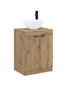 Set di mobili per il bagno Rovere Artigianale 2