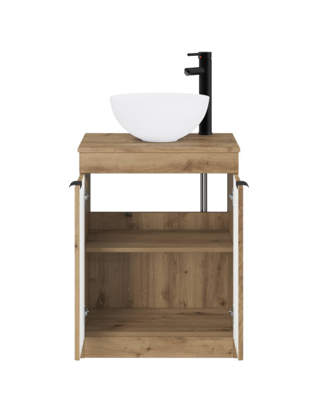 Set di mobili per il bagno Rovere Artigianale