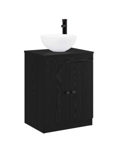 Set di mobili per il bagno Rovere Nero Legno ingegnerizzato 2