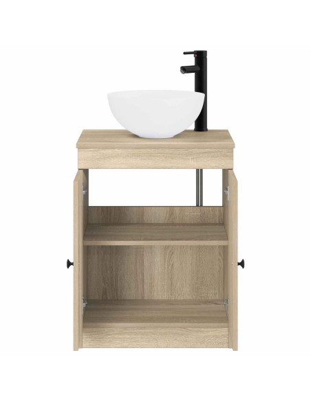 Set di mobili per il bagno Rovere Sonoma Legno ingegnerizzato