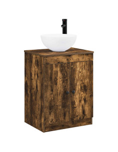 Set di mobili per il bagno Rovere Fumo Legno ingegnerizzato 2