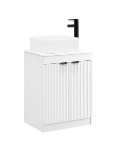Set di mobili per il bagno Bianco Legno ingegnerizzato 2