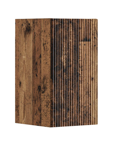 Set di mobili per il bagno 3 pz Legno antico 33 x 34,5 x 160 cm