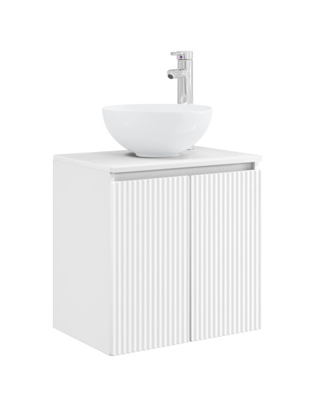 Set di mobili per il bagno 3 pz Bianco 33 x 34,5 x 160 cm