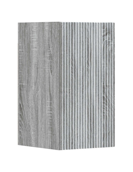 Set di mobili per il bagno 3 pz Sonoma grigio