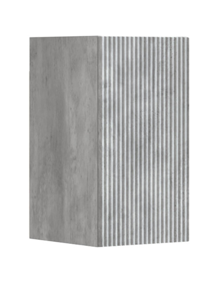 Set di mobili per il bagno 3 pz Grigio Cemento