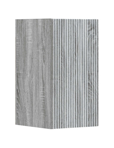 Set di mobili per il bagno 3 pz Sonoma grigio