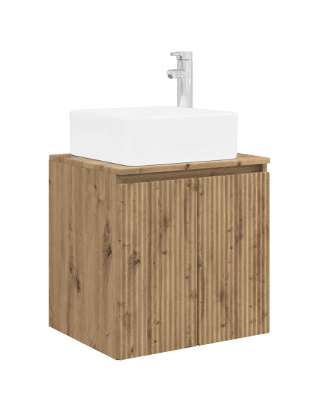 Set di mobili per il bagno 3 pz Rovere Artigianale