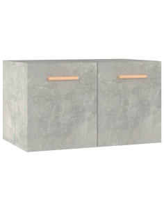 Mobile a Parete Grigio Cemento 60x36,5x35 cm Legno Multistrato 2
