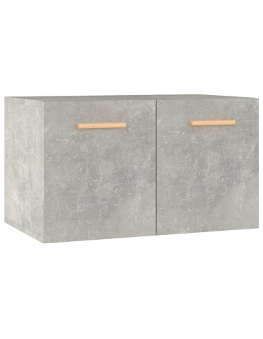 Mobile a Parete Grigio Cemento 60x36,5x35 cm Legno Multistrato