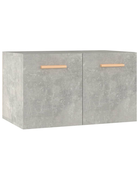 Mobile a Parete Grigio Cemento 60x36,5x35 cm Legno Multistrato
