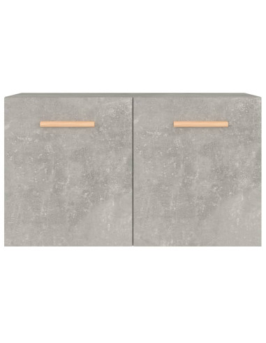Mobile a Parete Grigio Cemento 60x36,5x35 cm Legno Multistrato