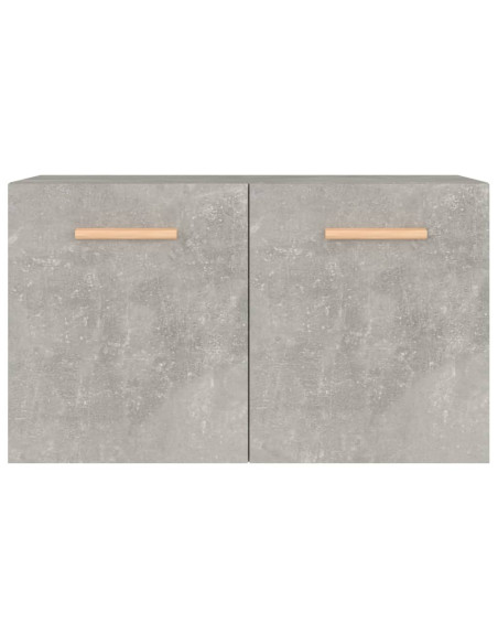 Mobile a Parete Grigio Cemento 60x36,5x35 cm Legno Multistrato