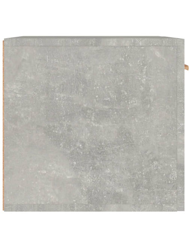 Mobile a Parete Grigio Cemento 60x36,5x35 cm Legno Multistrato