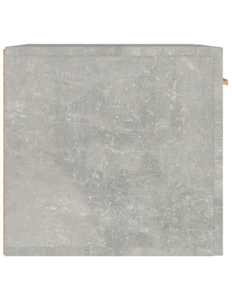 Mobile a Parete Grigio Cemento 60x36,5x35 cm Legno Multistrato