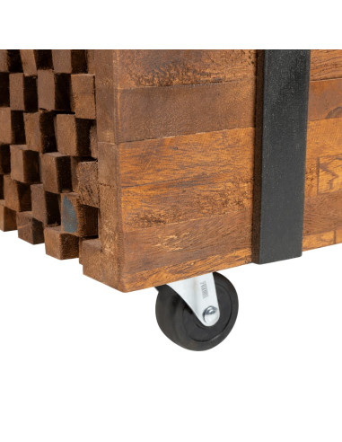 Tavolino da Caffè 110x45x38 cm in Legno Massello di Teak