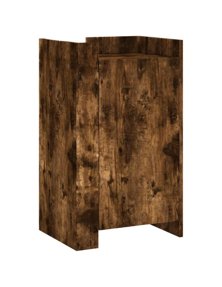 Credenza Rovere Fumo 45x35x75 cm in Legno Multistrato