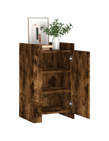 Credenza Rovere Fumo 45x35x75 cm in Legno Multistrato