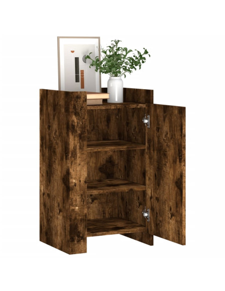 Credenza Rovere Fumo 45x35x75 cm in Legno Multistrato