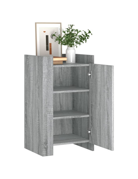 Credenza Grigio Sonoma 45x35x75 cm in Legno Multistrato