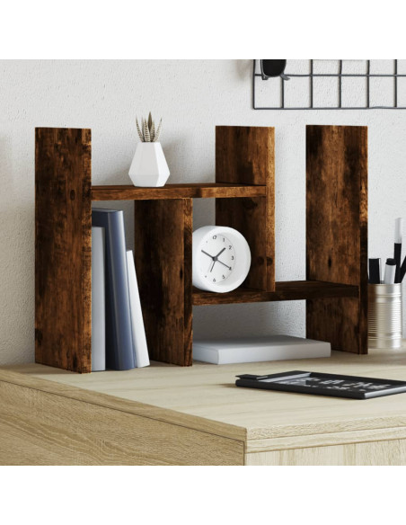Organizer Scrivania Rovere Fumo 34,5x15,5x35,5 cm Multistrato