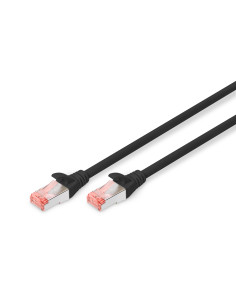 Digitus cavo di rete SFTP CAT.6 Doppia Schermatura Nero 25cm