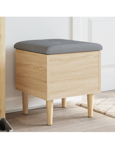 Panca Portaoggetti Rovere Sonoma 42x42x46 cm Legno Multistrato