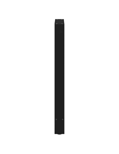 Gambe per tavolo da bar nere 2 pz 40x(90-91) cm in acciaio