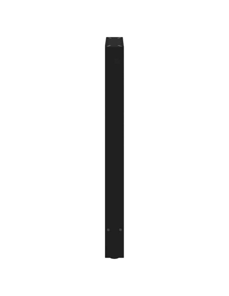 Gambe per tavolo da bar nere 2 pz 40x(90-91) cm in acciaio