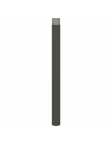 Gambe per tavolo consolle a forma di U 2 pz Antracite 28x(72-73) cm Acciaio