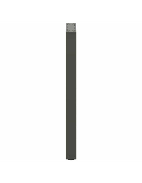 Gambe per tavolo consolle a forma di U 2 pz Antracite 28x(72-73) cm Acciaio