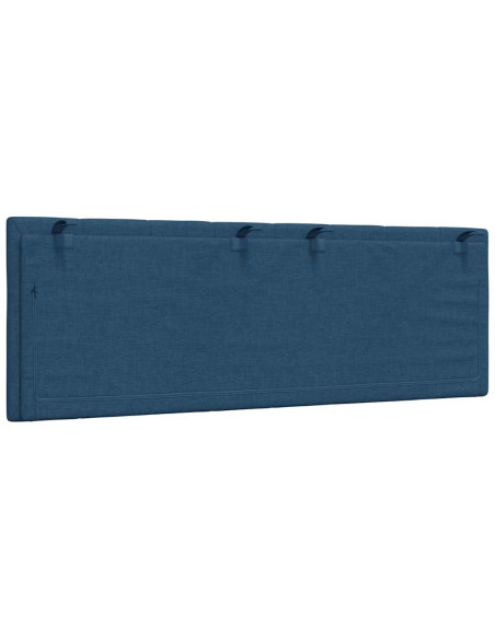 Cuscino Testiera Hanko Blu 120 cm in Tessuto