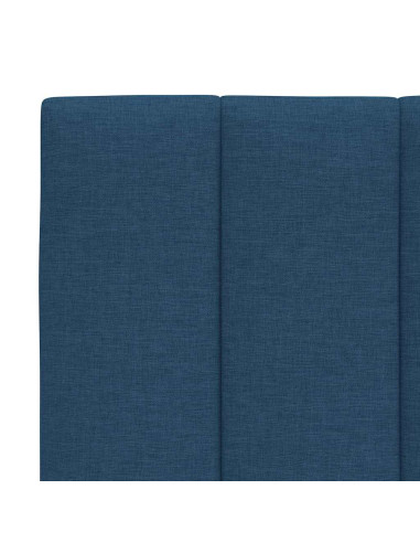 Cuscino Testiera Hanko Blu 120 cm in Tessuto
