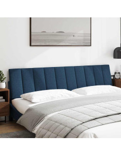 Cuscino Testiera Hanko Blu 200 cm in Tessuto