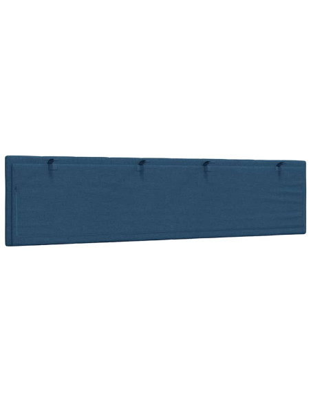 Cuscino Testiera Hanko Blu 200 cm in Tessuto