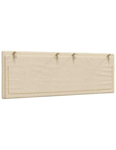 Cuscino Testiera Hanko Crema 120 cm in Tessuto