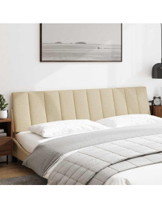 Cuscino Testiera Hanko Crema 200 cm in Tessuto