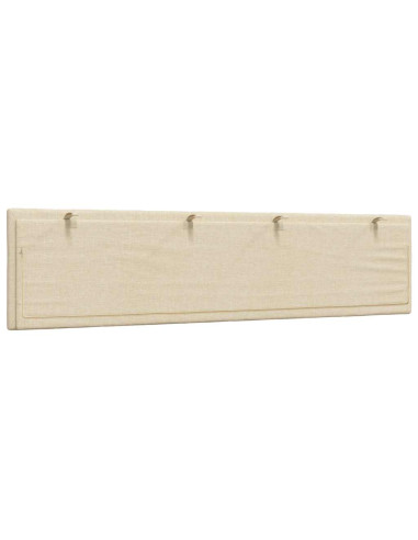 Cuscino Testiera Hanko Crema 200 cm in Tessuto