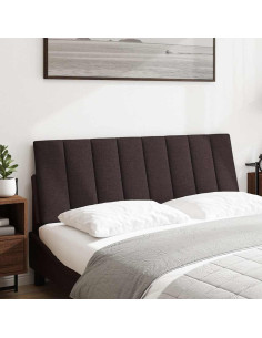Cuscino Testiera Hanko Marrone Scuro 120 cm in Tessuto