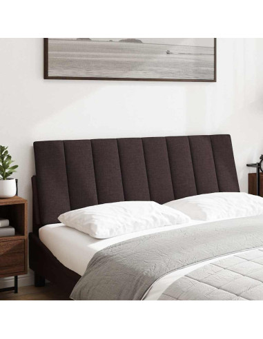 Cuscino Testiera Hanko Marrone Scuro 120 cm in Tessuto