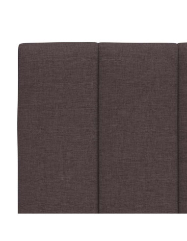 Cuscino Testiera Hanko Marrone Scuro 120 cm in Tessuto