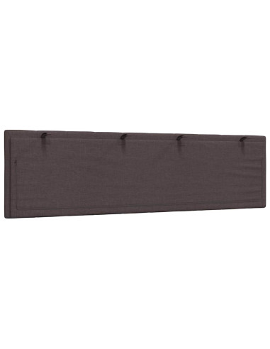 Cuscino Testiera Hanko Marrone Scuro 180 cm in Tessuto