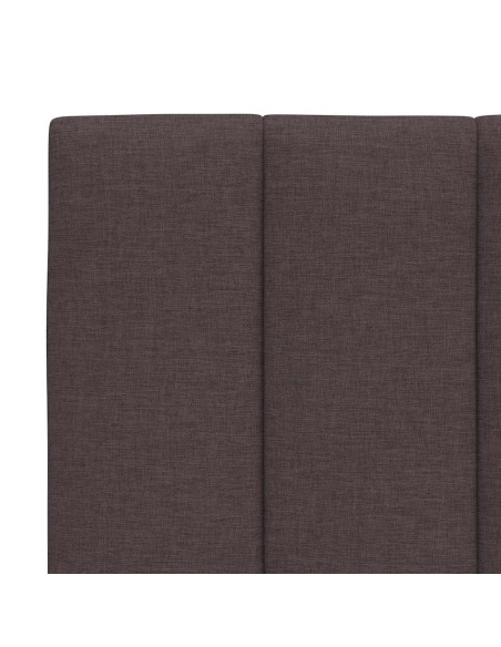 Cuscino Testiera Hanko Marrone Scuro 180 cm in Tessuto